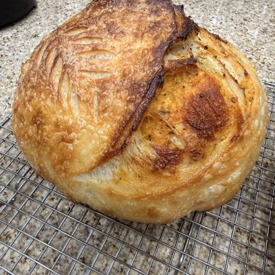 Italian Herb And Cheese Sourdough Loaf