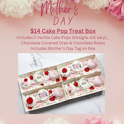 Mothers Day Cake Pop Treat Box 