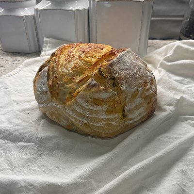 Jalapeño Cheddar sourdough