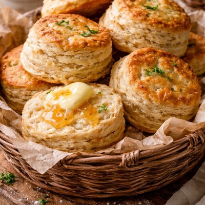 6 Sourdough Buttermilk Biscuits