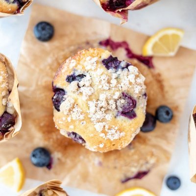 Blueberry + Lemon Muffins 