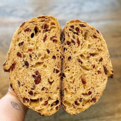 Orange Cranberry Artisan Sourdough Loaf