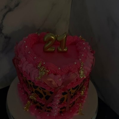 Custom 8in Heart Cake