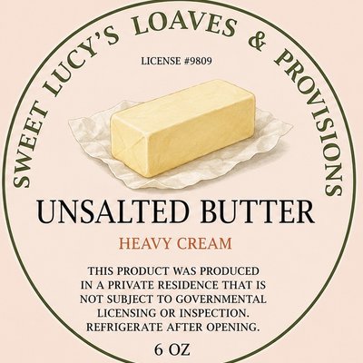 Unsalted Butter 6oz