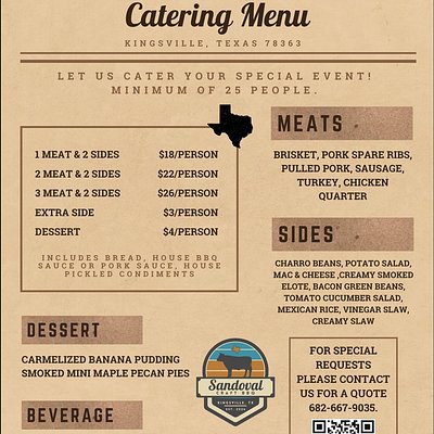 Custom Catering Minimum 25 People