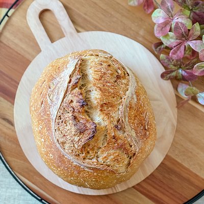 Garlic Rosemary Sourdough Loaf