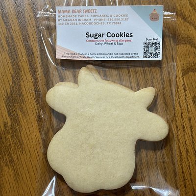 Plain Sugar Cookie (2 Count)