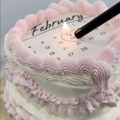 7” Heart Burn Cake 