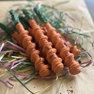Chocolate/Chocolate Caramel Pretzels