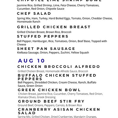 Aug Meal Prep Subscription 