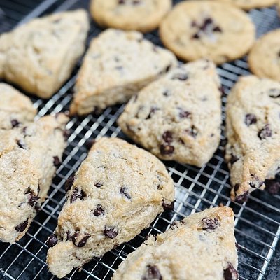 Sourdough Chocolate Chip Scones