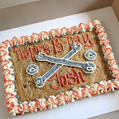 Custom Cookie Cake 10 Inch Square