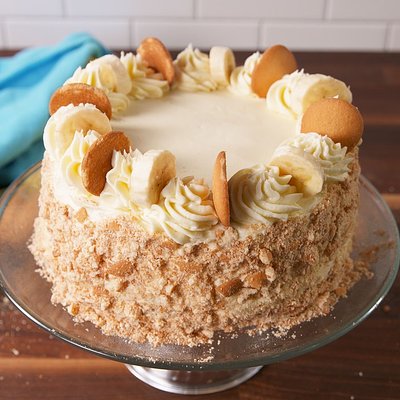 6 Inch 3 Layer Banana Pudding Cake (8-12 Servings)
