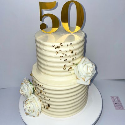 7" + 5" Custom Tiered Cake