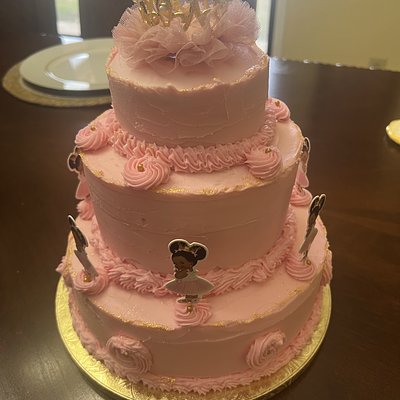 3/Tiered Birthday Cake.