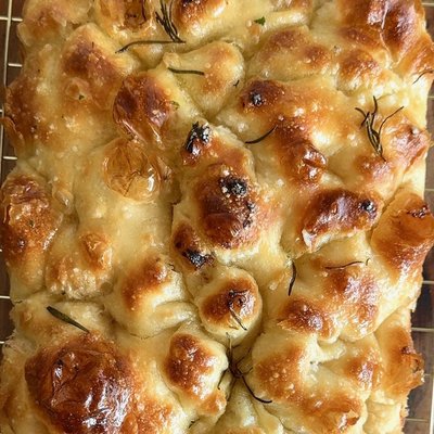 Celtic Sea Salt & Rosemary Sourdough Focaccia 8x8