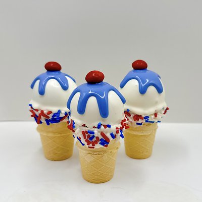 Cake Pop Ice Cream Cones 