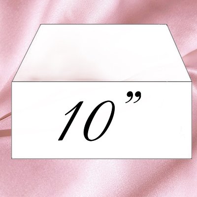 10” Square Cake (3 Layers) 25-2x2 Pieces 