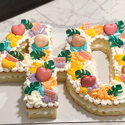 Exposed Number/ Letter Cakes 