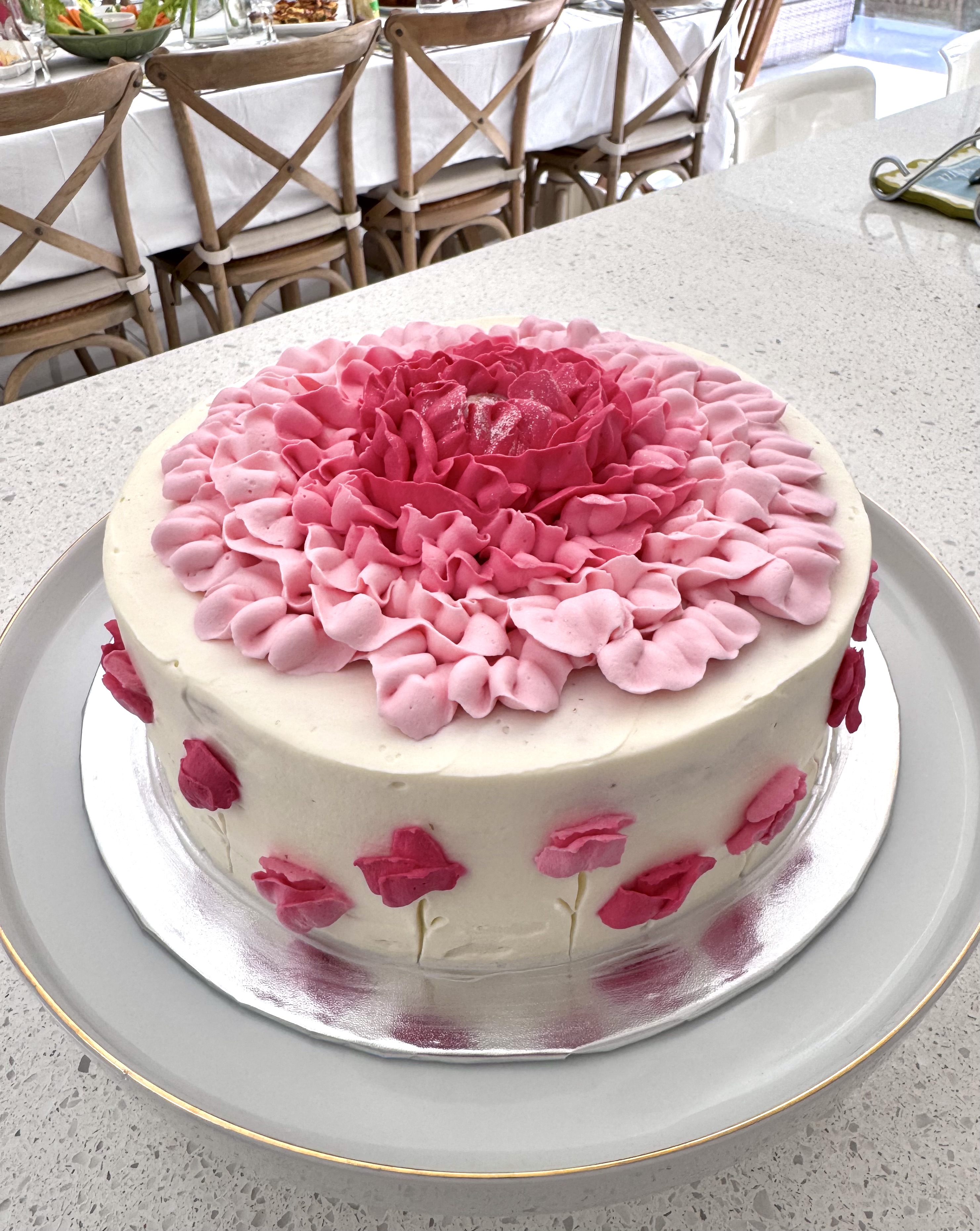 Lychee & Rose Sponge Cake