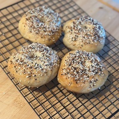 Sourdough Bagels