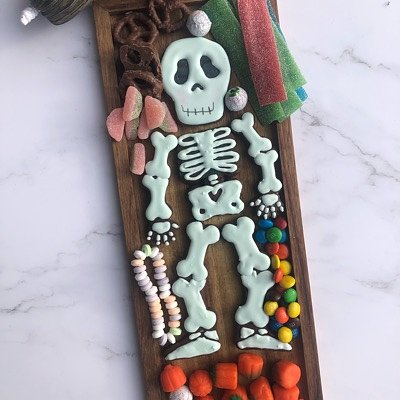 Skeleton Set Of 6 Chocolate Cookies 