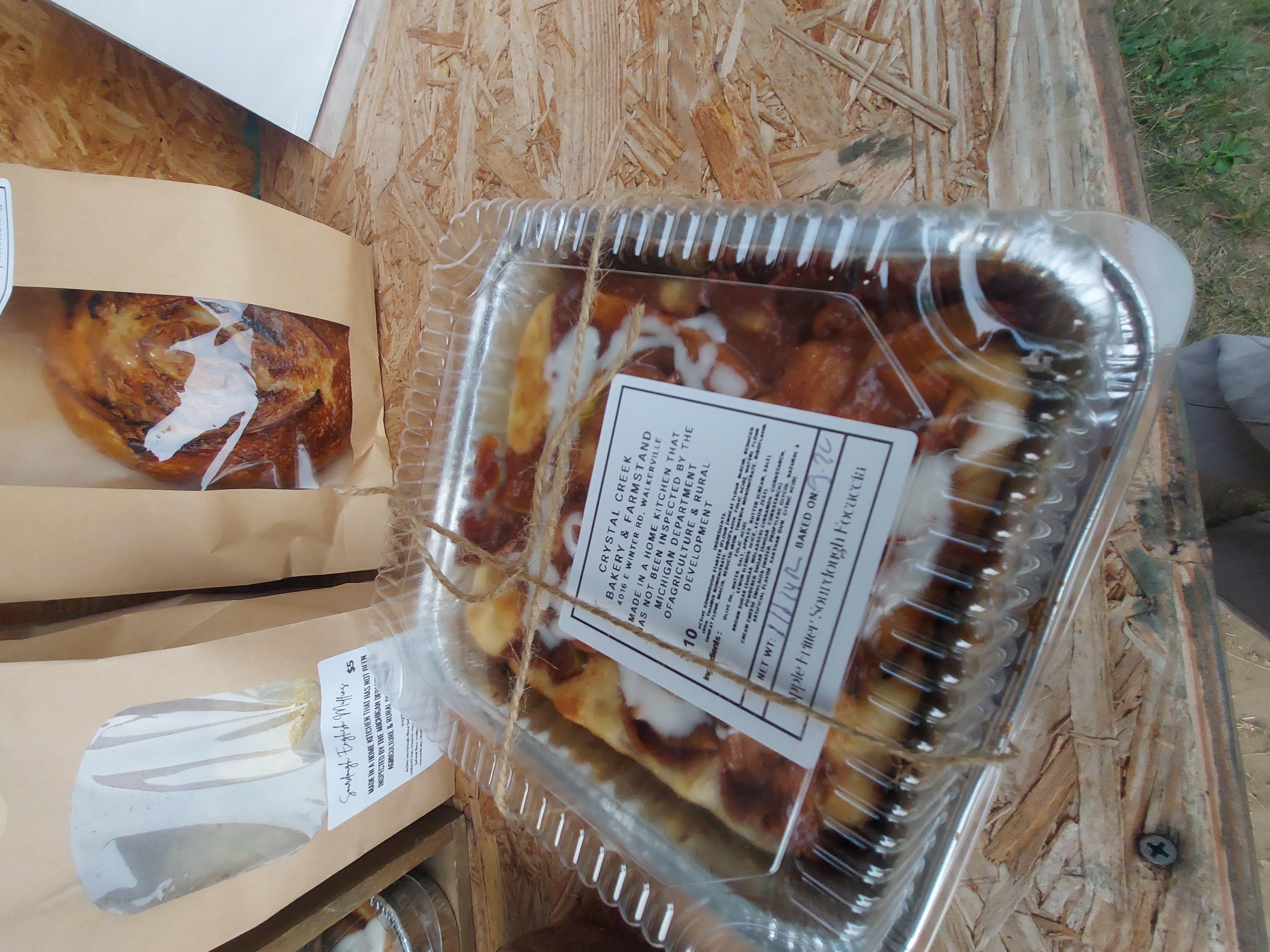 Apple Fritter Focaccia Bread 