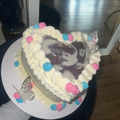 8 inch heart cake - 2 layer