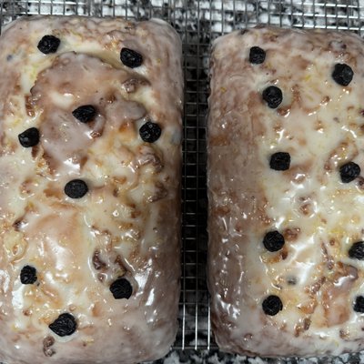 Triple Lemon Blueberry Loaf w/Lemon Glaze