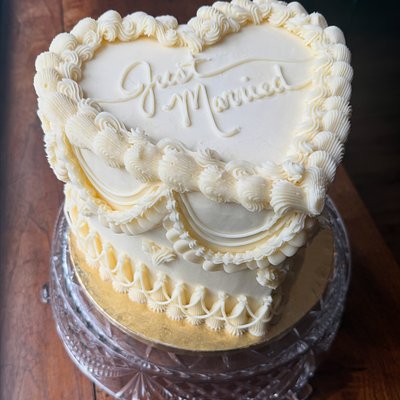 Vintage Triple Layer Heart 8”