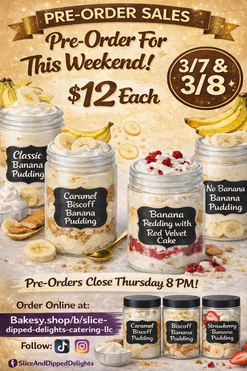 Banana Pudding Jars 