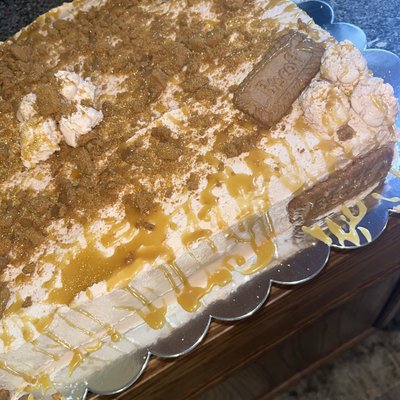 “Big Daddy’s” Biscoff Caramel Cake Half Sheet (9x13)