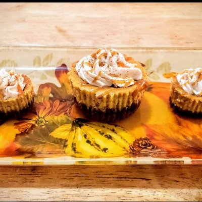 Pumpkin Mini Cheesecakes 