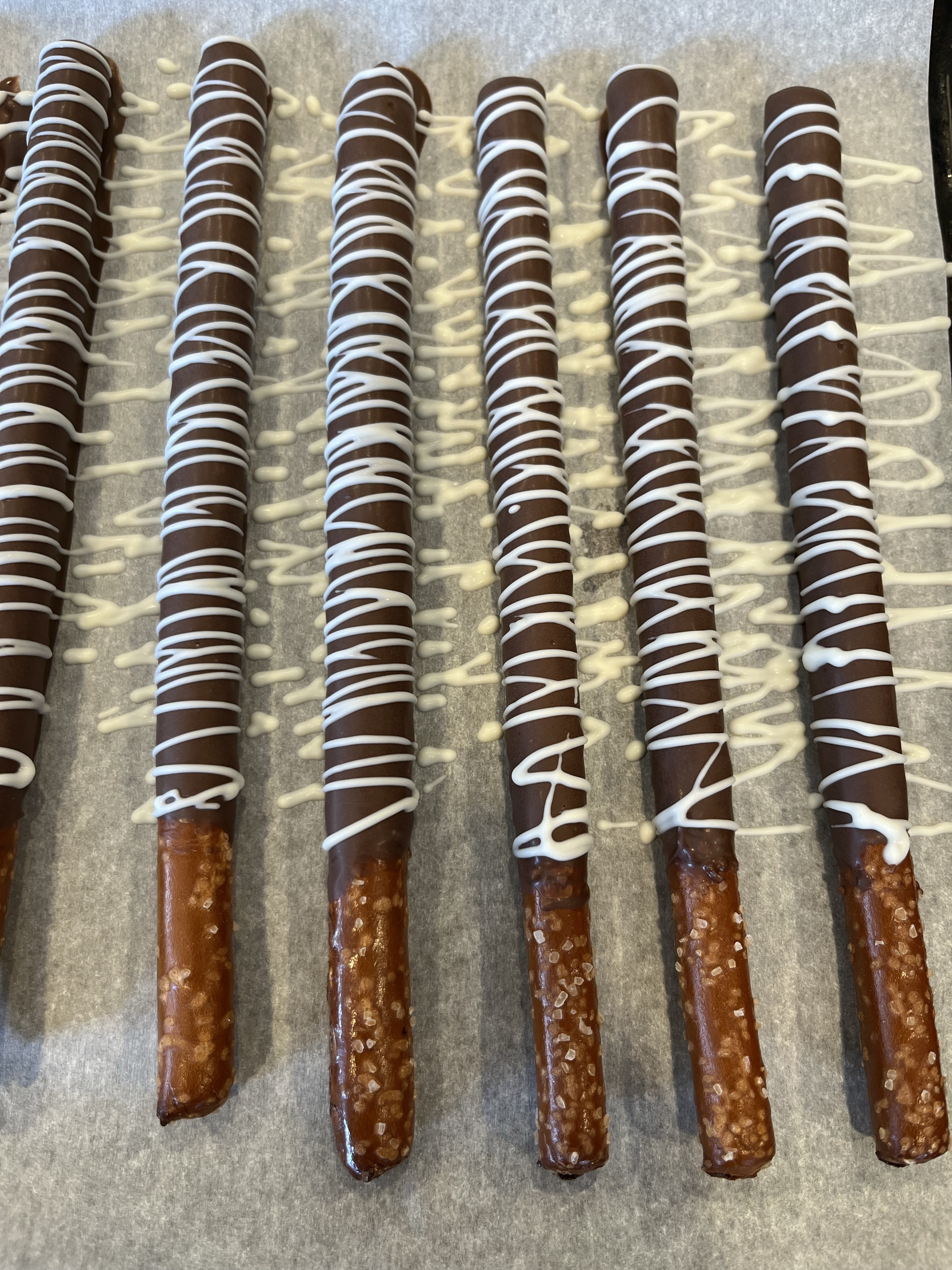 Dipped Pretzel Rods