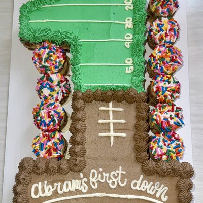 Number Chocolate Chip Cookie Cakes 