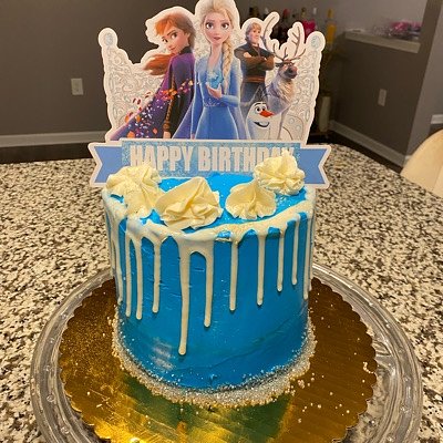 🤍💙6” 2 Layer cake💙🤍