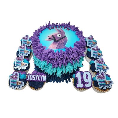 Celebration Board: 8” Cake + 12 Cupcakes