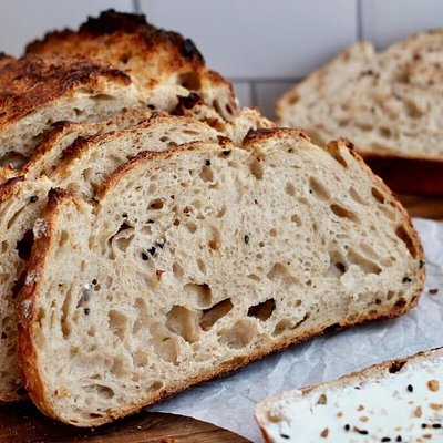 HALF EVERYTHING BAGEL Half LOAF (Machine Sliced)
