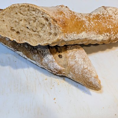 Traditional White Sourdough Baguette