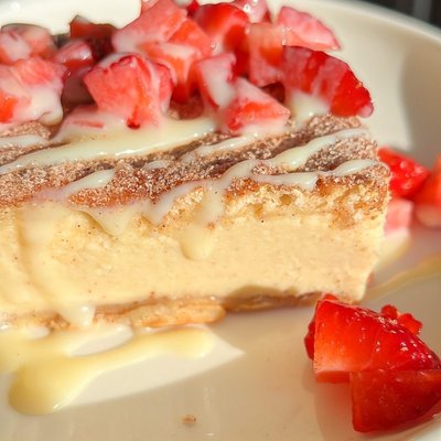 Churro Cheesecake Slice