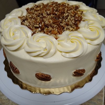 Southern Red Velvet Cake (w/ nuts)