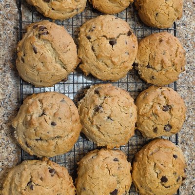 Sourdough Chocolate Chip Walnut Pecan Cookies