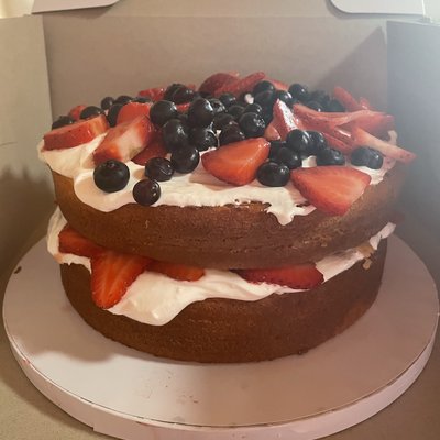 2 Layer Strawberry Short Cake