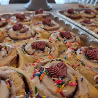 Classic Vanilla Glaze Cinnamon Roll