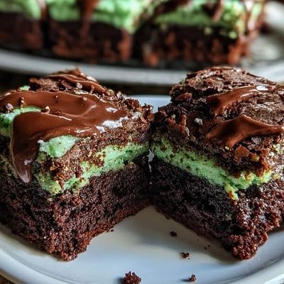 Shamrock Mint Brownies