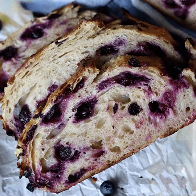 Blueberry Brown Sugar Sourdough Loaf