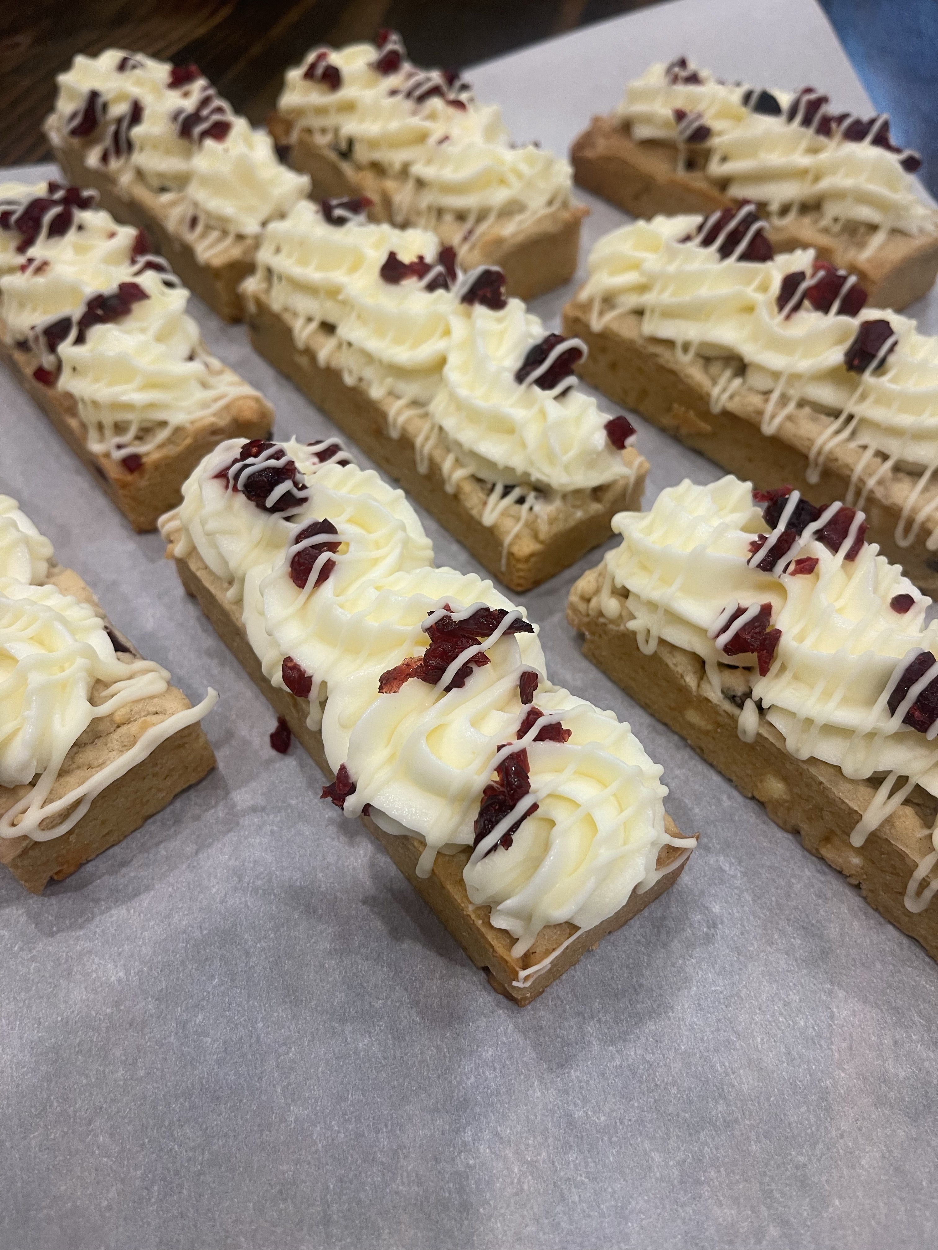 Cranberry White Chocolate Blondie Bar ( Price Per Bar)
