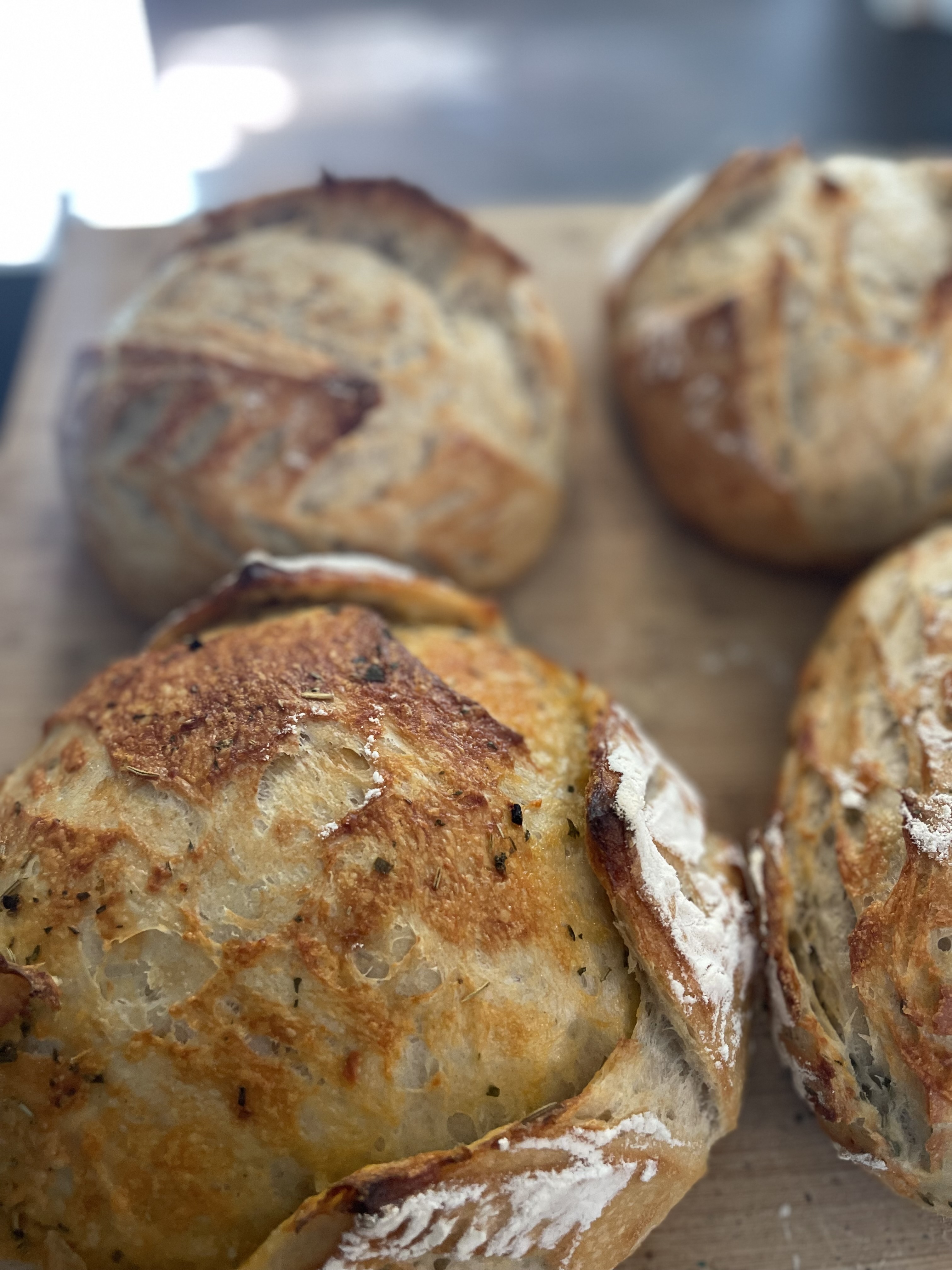 Roasted Garlic & Italian Herb Sourdough 