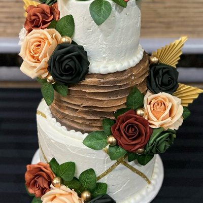 Three Tiered Round Cake (6”, 8”, & 10”)