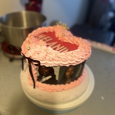 8in Heart-Shaped Cake